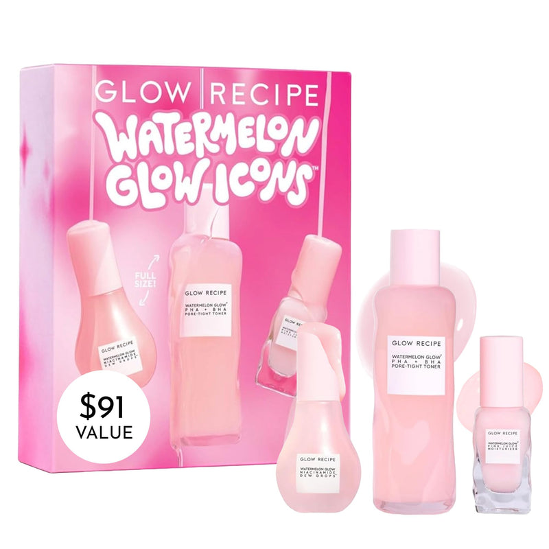 Watermelon Glow Skincare Trio - Serum, Toner & Moisturizer Set
